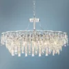 Villette 31 1/2" Wide Chrome And Crystal Oval Chandelier -Outlet The Radiantix Store villette 31 and one half inch wide chrome and crystal oval chandelier 78n52cropped