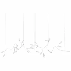 Vines 158 1/2" Wide White 26-Light LED Island Pendant Light