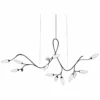 Vines™ 77 1/4" Wide Black 14-Light LED Island Pendant -Outlet The Radiantix Store vines trade 77 and one quarter inch wide black 14 light led island pendant 94t79
