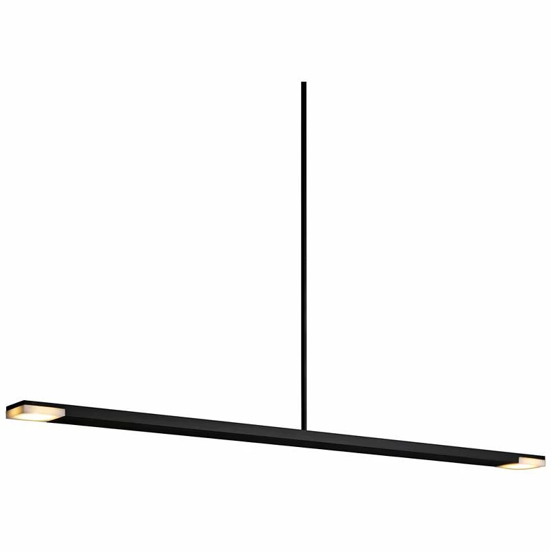 Virga 28"W Black Aluminum LED Kitchen Island Light Pendant 3 Virga 28"W Black Aluminum LED Kitchen Island Light Pendant