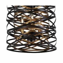 Vortic Flow 14"W Dark Bronze And Mosaic Gold 6-Light Pendant 7 Vortic Flow 14"W Dark Bronze And Mosaic Gold 6-Light Pendant -Outlet The Radiantix Store vortic flow 14 inchw dark bronze and mosaic gold 6 light pendant 58k80views1
