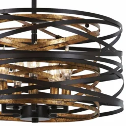 Vortic Flow 16"W Dark Bronze And Mosaic Gold 5-Light Pendant 7 Vortic Flow 16"W Dark Bronze And Mosaic Gold 5-Light Pendant -Outlet The Radiantix Store vortic flow 16 inchw dark bronze and mosaic gold 5 light pendant 55v59views1