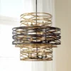 Vortic Flow 30" Wide Dark Bronze And Gold 18-Light Chandelier -Outlet The Radiantix Store vortic flow 30 inch wide dark bronze and gold 18 light chandelier 58m54cropped