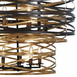 Vortic Flow 30" Wide Dark Bronze And Gold 18-Light Chandelier -Outlet The Radiantix Store vortic flow 30 inch wide dark bronze and gold 18 light chandelier 58m54views1