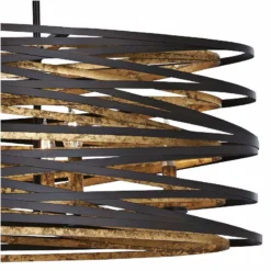 Vortic Flow 40"W Bronze Gold Kitchen Island Light Pendant -Outlet The Radiantix Store vortic flow 40 inchw bronze gold kitchen island light pendant 58m53views1