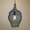 Troy Wabi Sabi 12" Wide Black Mini Pendant W/ Black Iron Mesh Shade 1 Troy Wabi Sabi 12" Wide Black Mini Pendant W/ Black Iron Mesh Shade -Outlet The Radiantix Store wabi sabi 12 inch wide black mini pendant w black iron mesh shade 65d16cropped