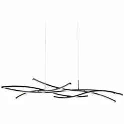 WAC Divergence 64" Wide LED Modern Linear Chandelier In Black -Outlet The Radiantix Store wac divergence 64 inch wide led modern linear chandelier in black 155n3views2