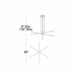 WAC Stack 48" Wide 3-Light Brushed Aluminum Modern Linear Arm Pendant 7 WAC Stack 48" Wide 3-Light Brushed Aluminum Modern Linear Arm Pendant -Outlet The Radiantix Store wac stack 48 inch wide 3 light brushed aluminum modern linear arm pendant 470d1views2