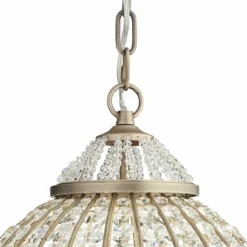 Wallingford 16" Wide Antique Brass Crystal Chandelier -Outlet The Radiantix Store wallingford 16 inch wide antique brass crystal chandelier w6879views3