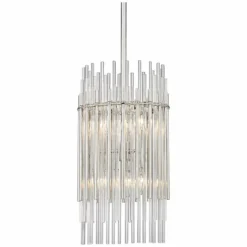 Wallis 10 1/2" Wide Polished Nickel Mini Pendant