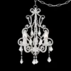 White With Crystal Accents Plug-In Swag Chandelier -Outlet The Radiantix Store white with crystal accents plug in swag chandelier p5787cropped