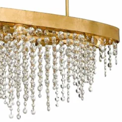 Winham 36"W Gold And Crystal Kitchen Island Light Chandelier -Outlet The Radiantix Store winham 36 inchw gold and crystal kitchen island light chandelier 71y40views1