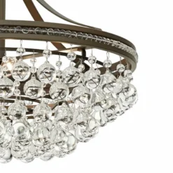 Wohlfurst 20 1/4"W Bronze 5-Light Crystal Pendant Light 10 Wohlfurst 20 1/4"W Bronze 5-Light Crystal Pendant Light -Outlet The Radiantix Store wohlfurst 20 and one quarter inchw bronze 5 light crystal pendant light 1k583views1