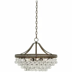 Wohlfurst 20 1/4"W Bronze 5-Light Crystal Pendant Light 12 Wohlfurst 20 1/4"W Bronze 5-Light Crystal Pendant Light -Outlet The Radiantix Store wohlfurst 20 and one quarter inchw bronze 5 light crystal pendant light 1k583views3
