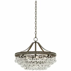 Wohlfurst 20 1/4"W Bronze 5-Light Crystal Pendant Light 13 Wohlfurst 20 1/4"W Bronze 5-Light Crystal Pendant Light -Outlet The Radiantix Store wohlfurst 20 and one quarter inchw bronze 5 light crystal pendant light 1k583views4