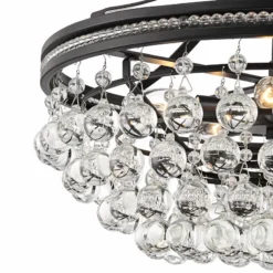 Wohlfurst 20" Wide Black Clear Crystal Pendant Light -Outlet The Radiantix Store wohlfurst 20 inch wide black clear crystal pendant light 367m2views1