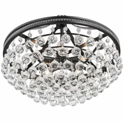 Wohlfurst 20" Wide Black Clear Crystal Pendant Light -Outlet The Radiantix Store wohlfurst 20 inch wide black clear crystal pendant light 367m2views2