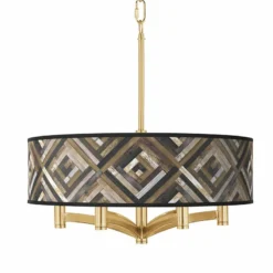 Woodwork Diamonds Ava 6-Light Gold Pendant Chandelier
