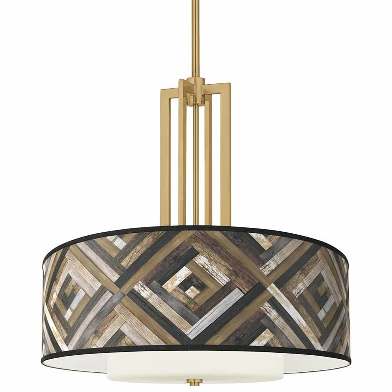 Woodwork Diamonds Carey 24" Gold 4-Light Chandelier 3 Woodwork Diamonds Carey 24" Gold 4-Light Chandelier