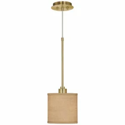 Woven Burlap Giclee Gold Mini Pendant Light -Outlet The Radiantix Store woven burlap giclee gold mini pendant light 682j6