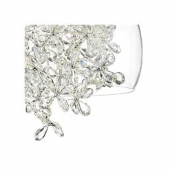 Zeev Destiny 20" Wide Chrome And Glass LED Pendant Light -Outlet The Radiantix Store zeev destiny 20 inch wide chrome and glass led pendant light 78y17views1