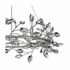 Zeev Misthaven 32"W Silver Leaf Crystal 6-Light Chandelier -Outlet The Radiantix Store zeev misthaven 32 inchw silver leaf crystal 6 light chandelier 78y01views1