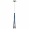 Zenith 3"W Blue Glass And Satin Nickel Freejack Mini Pendant -Outlet The Radiantix Store zenith 3 inchw blue glass and satin nickel freejack mini pendant 73h81