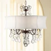 Zula White Shade 22" Wide Crystal Chandelier 2 Zula White Shade 22" Wide Crystal Chandelier -Outlet The Radiantix Store zula white shade 22 inch wide crystal chandelier 2r758cropped